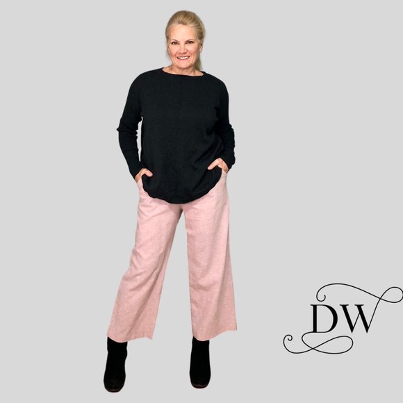Wide Leg Pants | Blush Linen - Picture 11 of 13